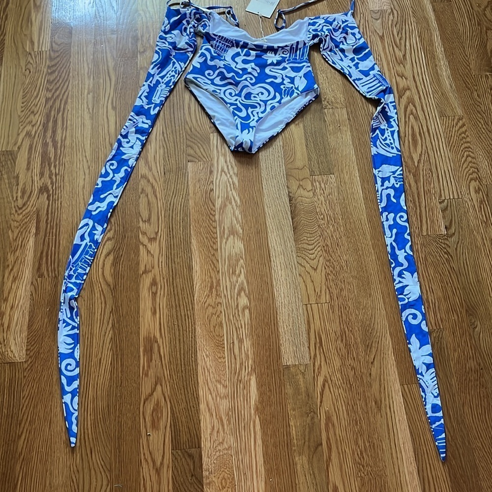 Mara Hoffman Isolde Wrap One-Piece Swimsuit XS NWT - Picture 7 of 16